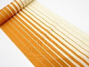 アンティーク　縞模様織り出し　八寸帯地反物